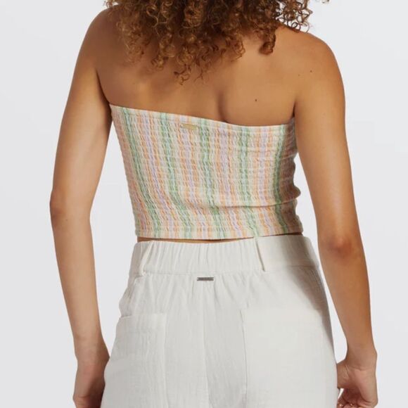 BILLABONG - Keep It Simple Smocked Crop Top - Picture 2 of 9